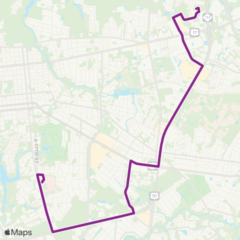 Wave Transit College Rd-Medical Ctr map