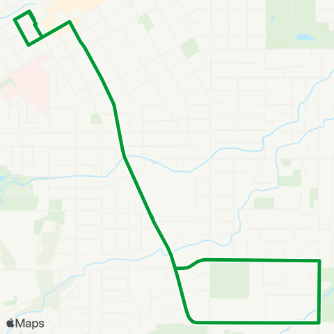 Valley Transit 2nd Avenue / Wa-Hi map