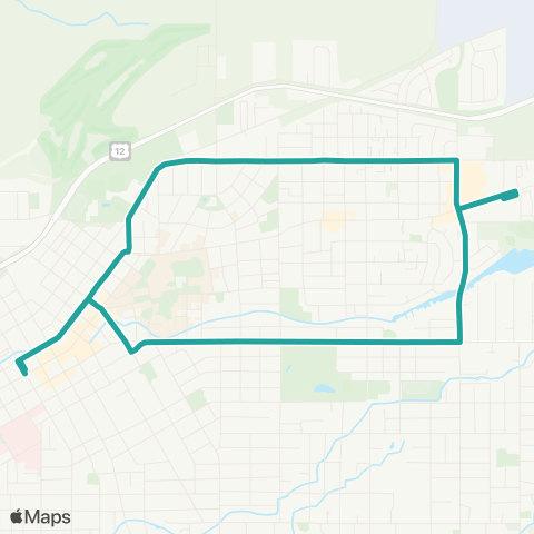 Valley Transit Melrose / Alder map