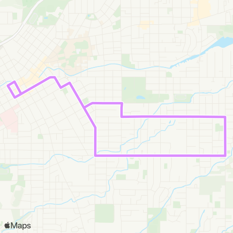 Valley Transit Pleasant Street Loop map