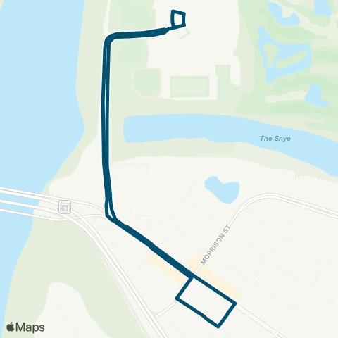 Wood Buffalo Transit MacDonald Island map