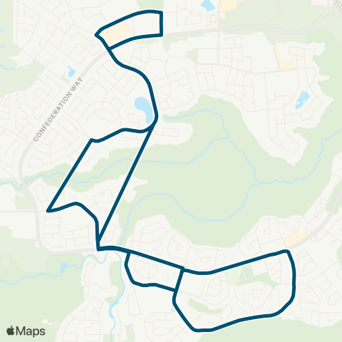 Wood Buffalo Transit Thickwood / Timberlea map