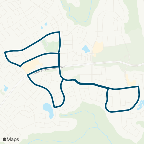 Wood Buffalo Transit Brett Drive / Eagle Ridge map