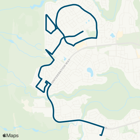 Wood Buffalo Transit Morgan Heights / Harpe Heights - map