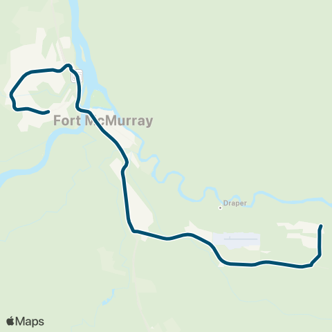 Wood Buffalo Transit Vista Ridge map