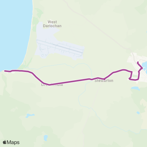 West Coast Motors Turning Area - Tesco map