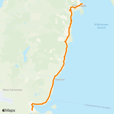 West Coast Motors Pier - Bus Terminus (Stance 1) map