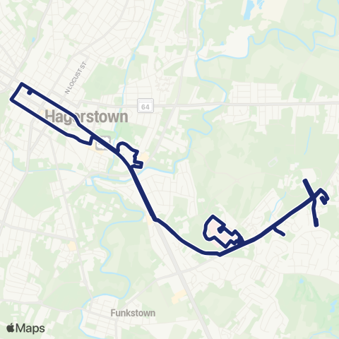 Washington County Transit Robinwood map