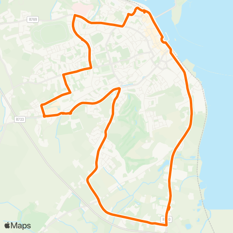 Wexford Bus Drinagh Loop map