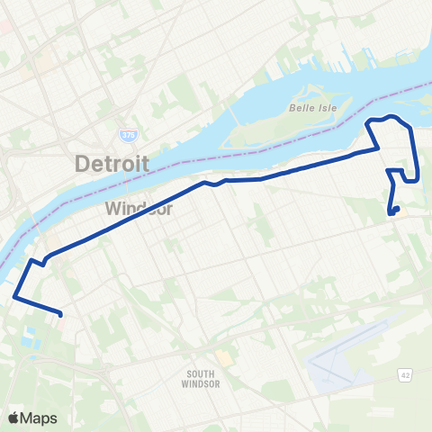 Transit Windsor Crosstown map