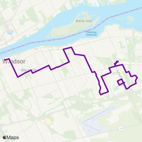 Transit Windsor Ottawa map