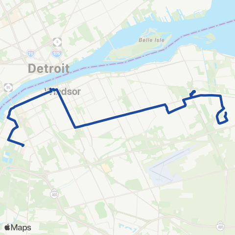 Transit Windsor Transway map