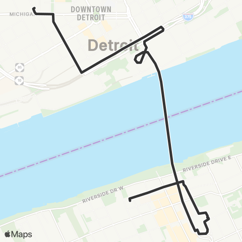 Transit Windsor Tunnel map