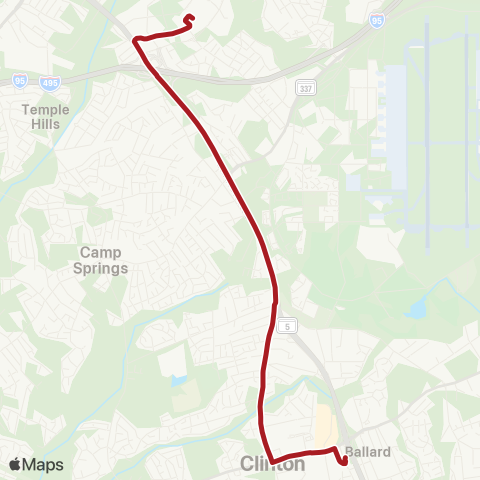 Metrobus Clinton map