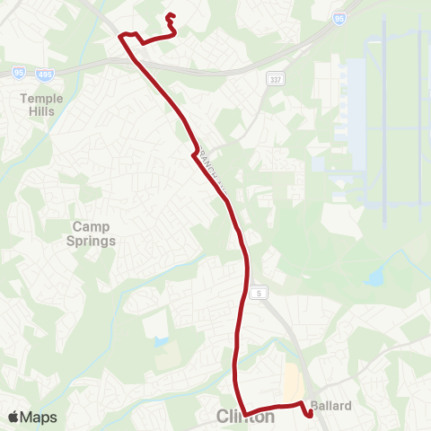 Metrobus Clinton map