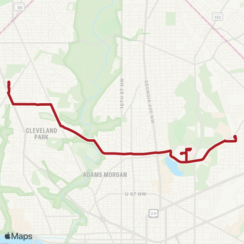 Metrobus Crosstown map