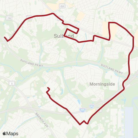 Metrobus Forestville map