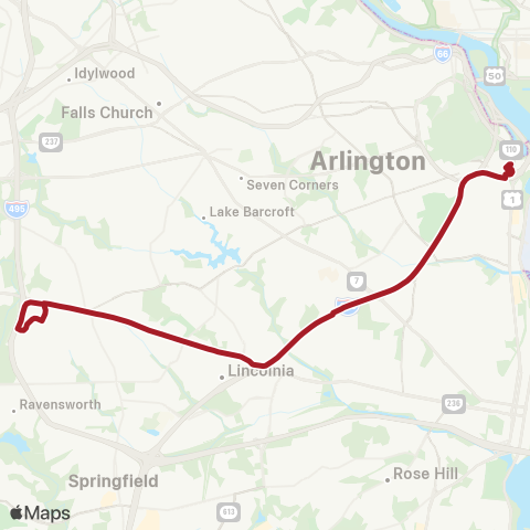 Metrobus Annandale map