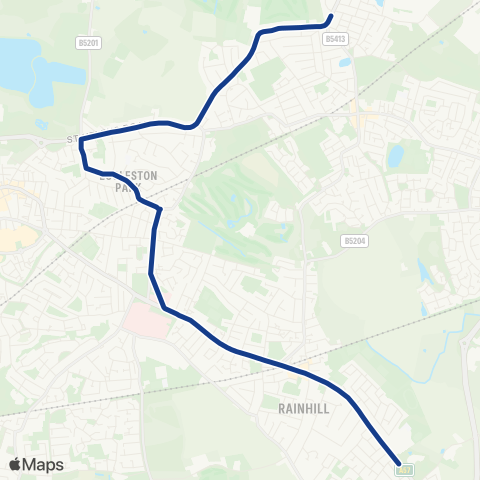 Warrington's Own Buses  map