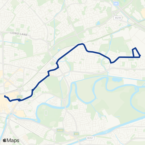 Warrington's Own Buses  map