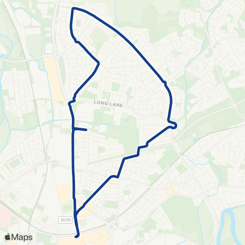 Warrington's Own Buses  map