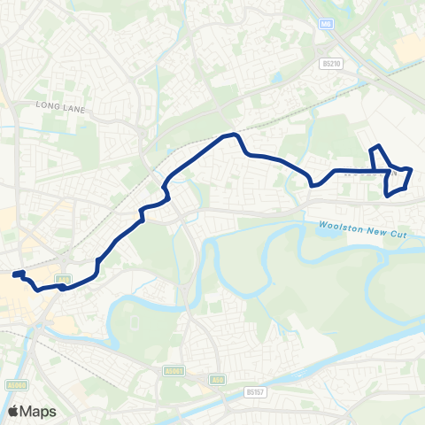 Warrington Borough Transport  map