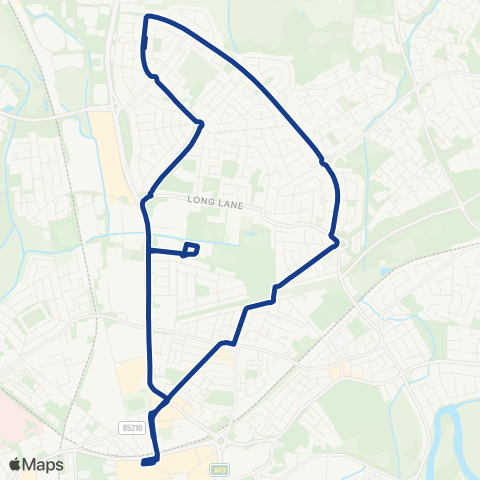 Warrington Borough Transport  map