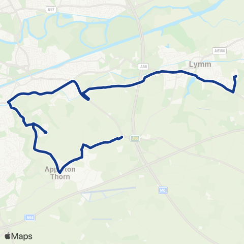 Warrington Borough Transport  map