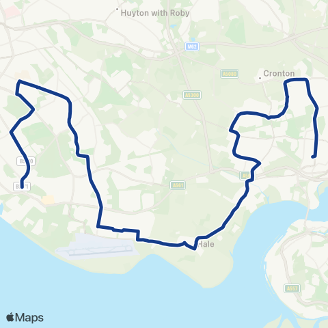 Warrington's Own Buses  map