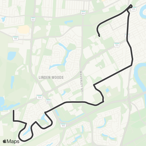 Winnipeg Transit Chevrier map