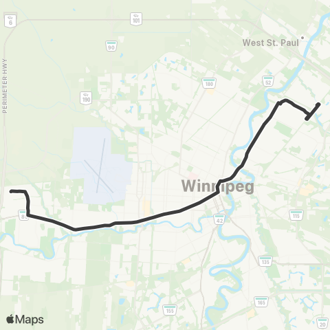 Winnipeg Transit Portage-Kildonan map