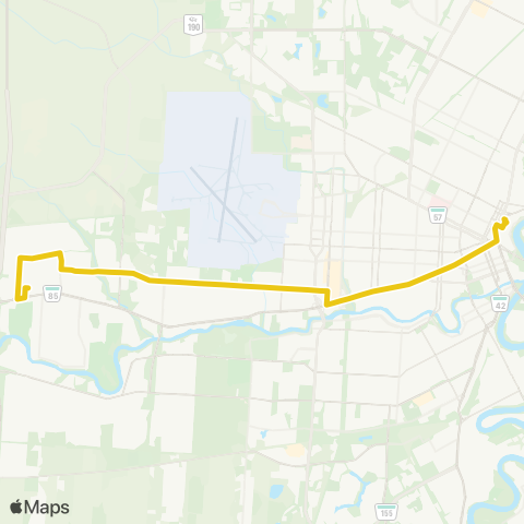 Winnipeg Transit Ness Express map