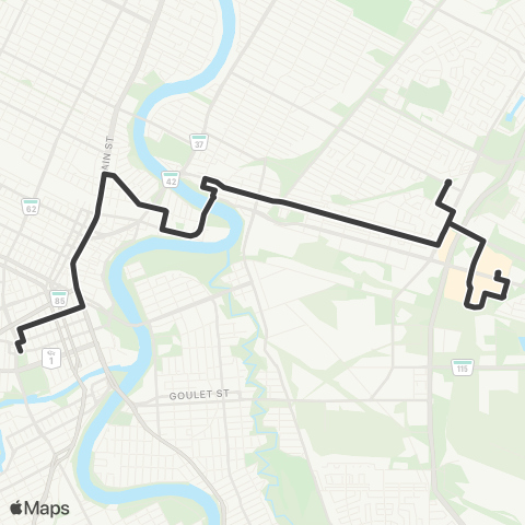 Winnipeg Transit Talbot map