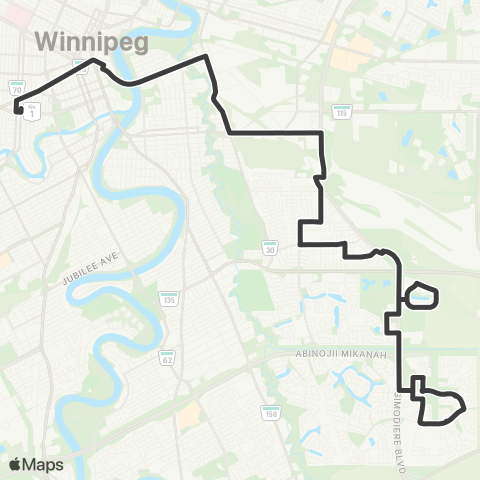 Winnipeg Transit Archibald map