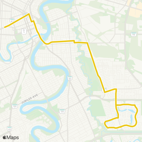 Winnipeg Transit Southdale Express map