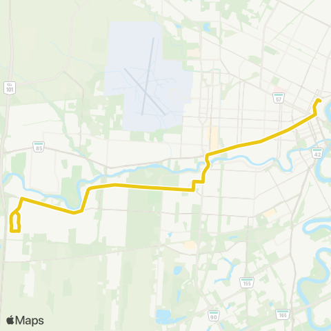 Winnipeg Transit Charleswood Express map