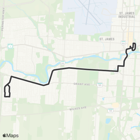 Winnipeg Transit Charleswood map