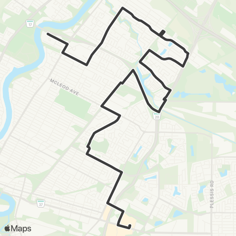 Winnipeg Transit Kildonan Place - North Kildonan map