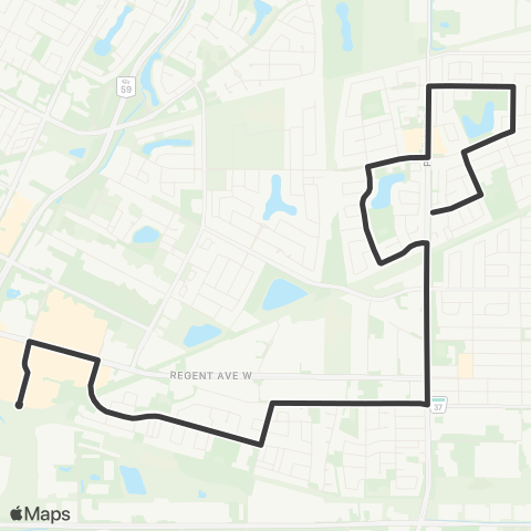 Winnipeg Transit Crossroads Station - Lakeside Meadows map