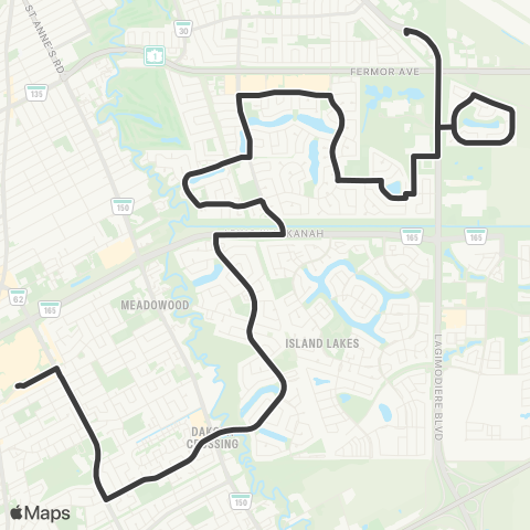 Winnipeg Transit St. Vital Centre - Windsor Park map