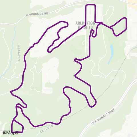 Washington Park Shuttle Washington Park Shuttle map