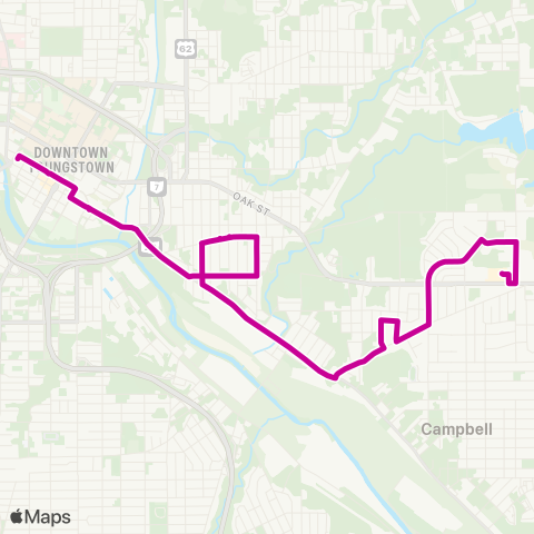 WRTA Wilson Ave map