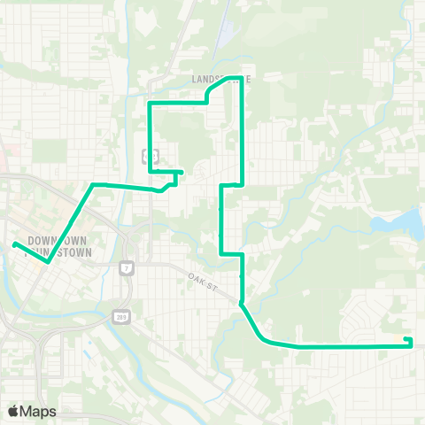 WRTA Lansdowne Blvd map