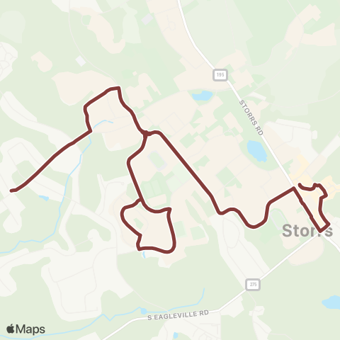 Windham Region Transit District (WRTD) Red / Silver Combined map