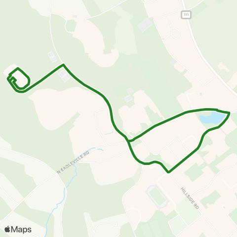 Windham Region Transit District (WRTD) Green Line map