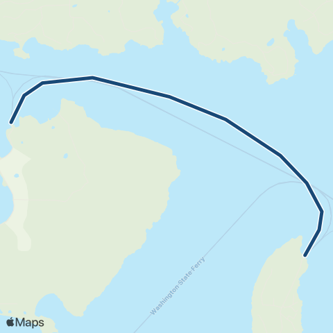 Washington State Ferries Lopez Island - Shaw Island map