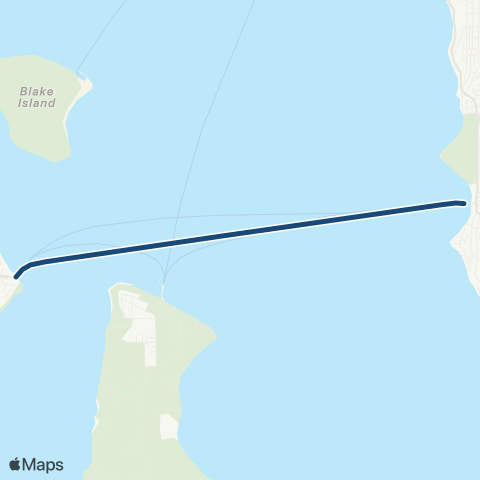 Washington State Ferries Fauntleroy - Southworth map