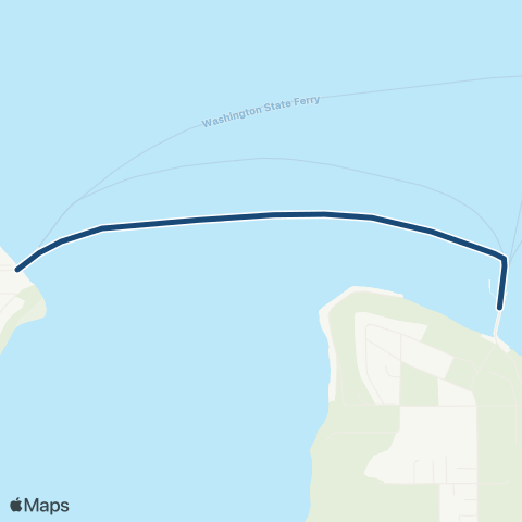 Washington State Ferries Southworth - Vashon Island map