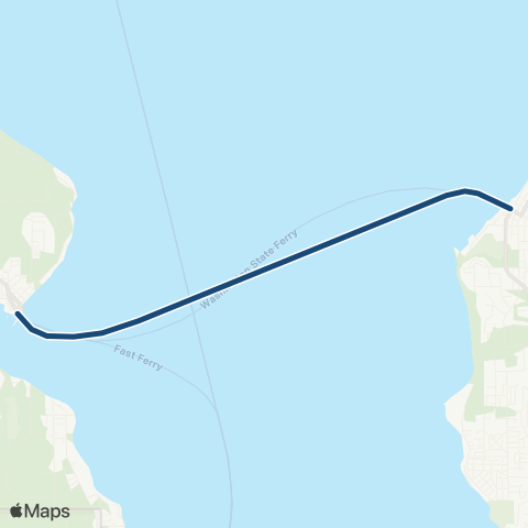 Washington State Ferries Edmonds - Kingston map