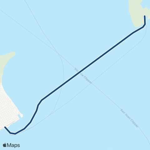 Washington State Ferries Coupeville - Port Townsend map